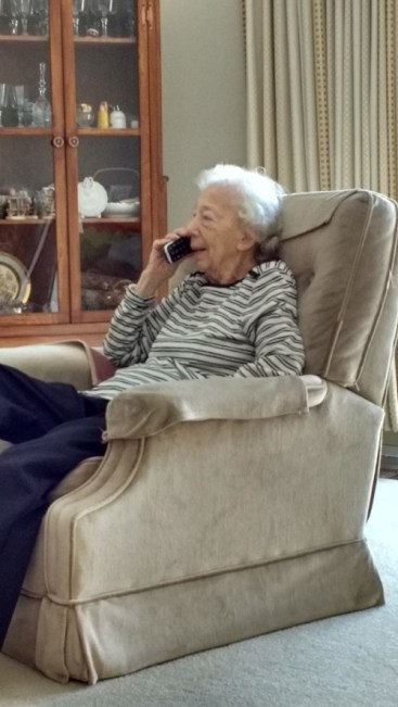 Mom on phone with Jerry Feb. 2016