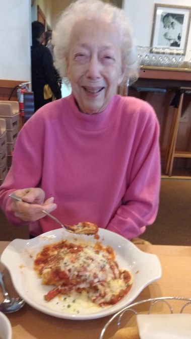 Mom Mother's Day 2016 first visit at Olive Garden Gurnee, IL