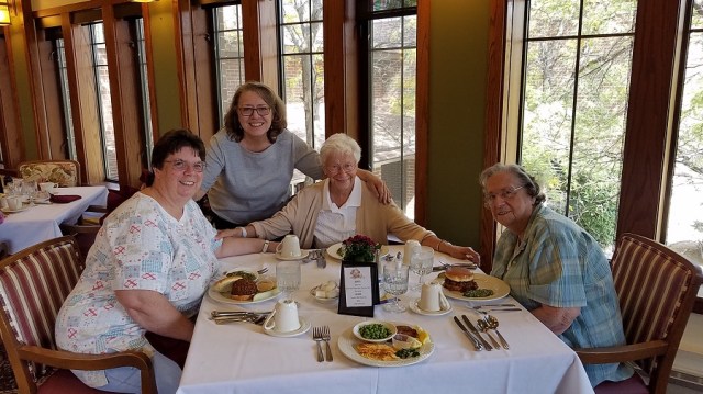 Jenny, Judy, Sister Margo and Betty Sept 2017