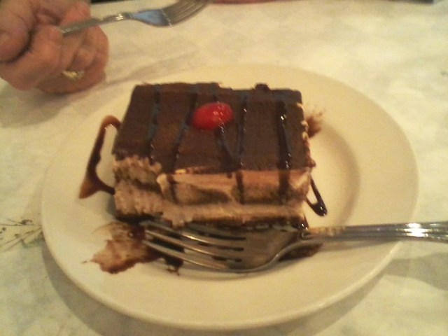 Tarimisu from Lino's Ristorante Libertyville IL Sept. 2017