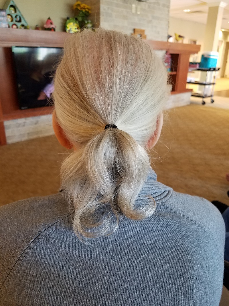 Mom ponytail 092919